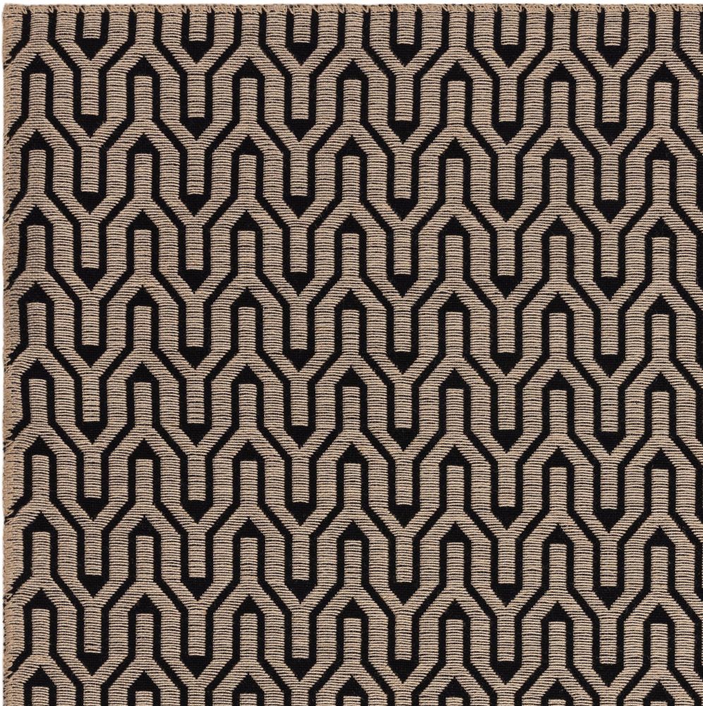 Asiatic London Natural Weaves Global Rug - Black Lattice