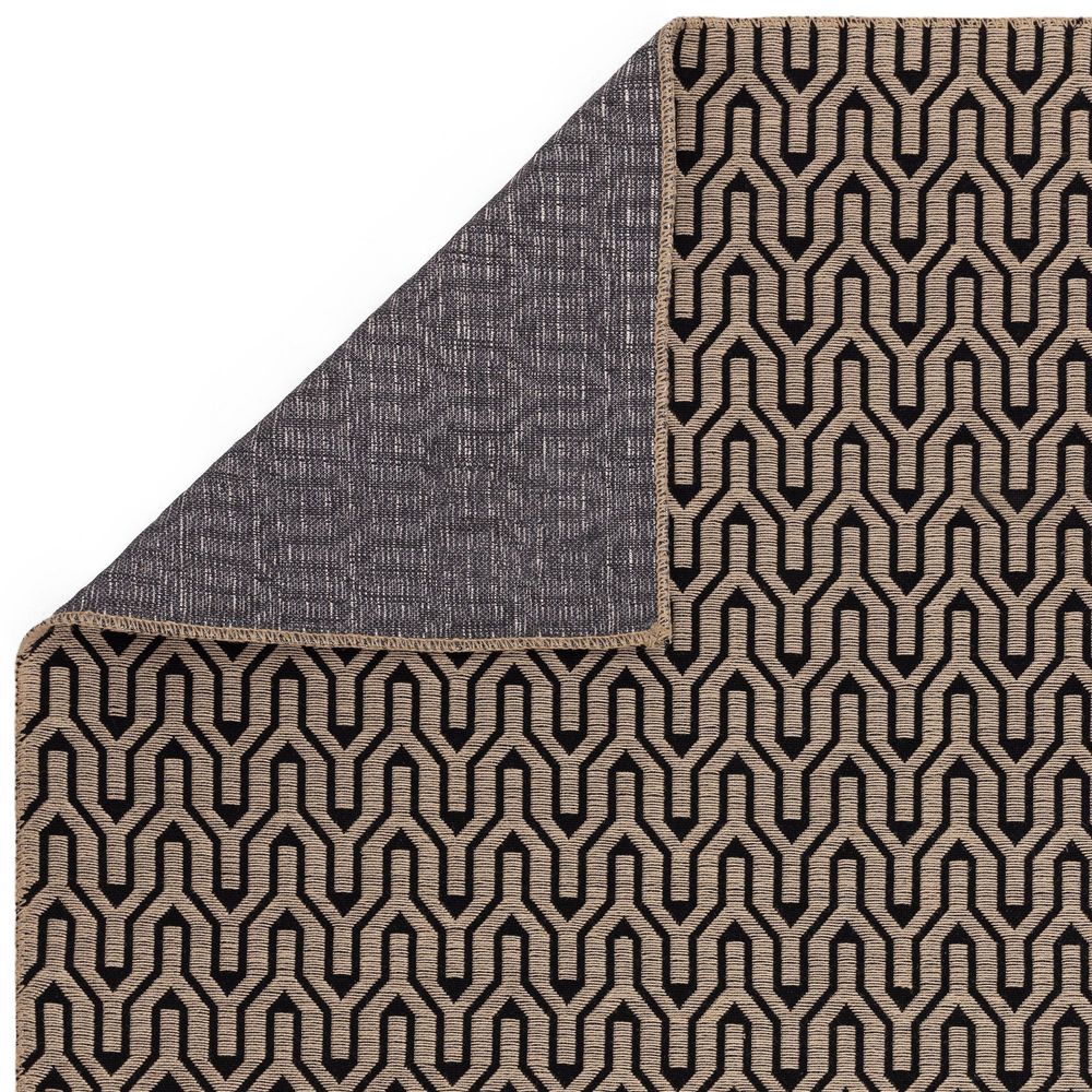 Asiatic London Natural Weaves Global Rug - Black Lattice