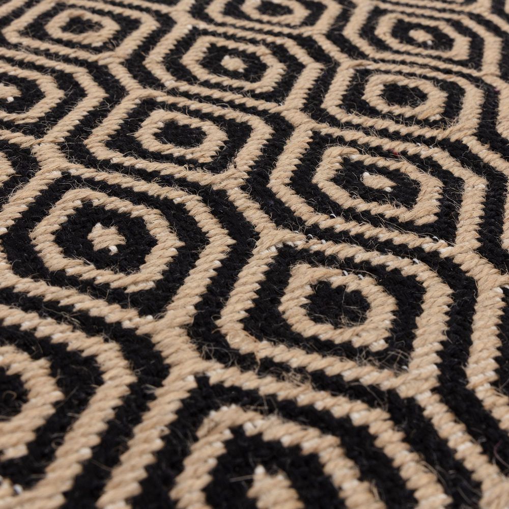 Asiatic London Natural Weaves Global Rug - Black Mosaic