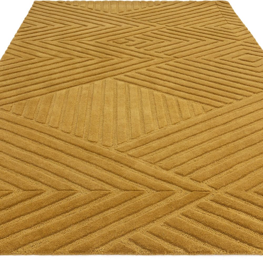 Asiatic London Contemporary Plain Hague Rug - Ochre