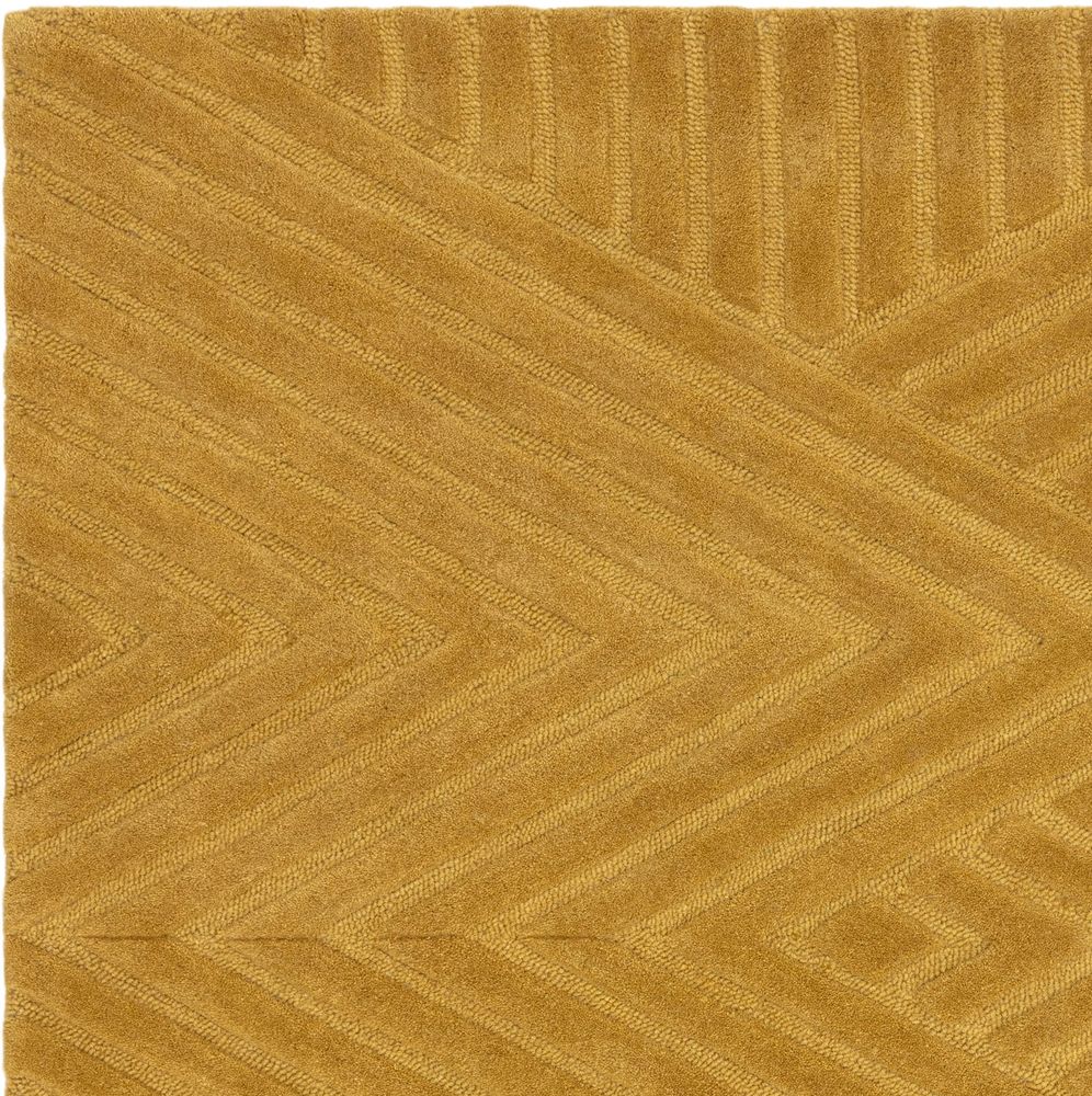 Asiatic London Contemporary Plain Hague Rug - Ochre