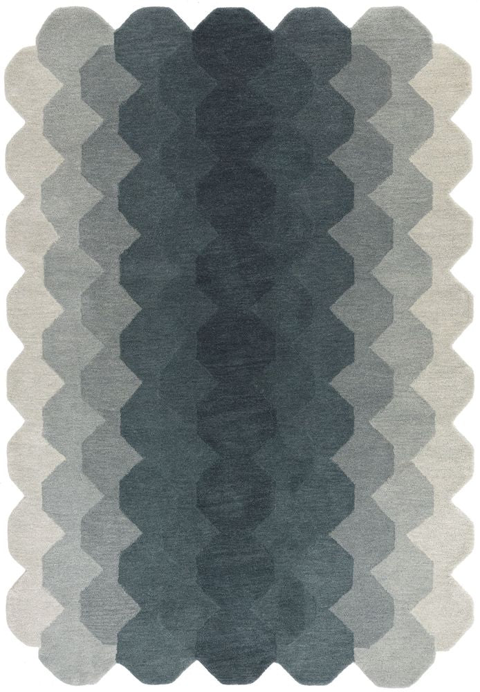 Asiatic London Contemporary Design Hive Rug - Teal