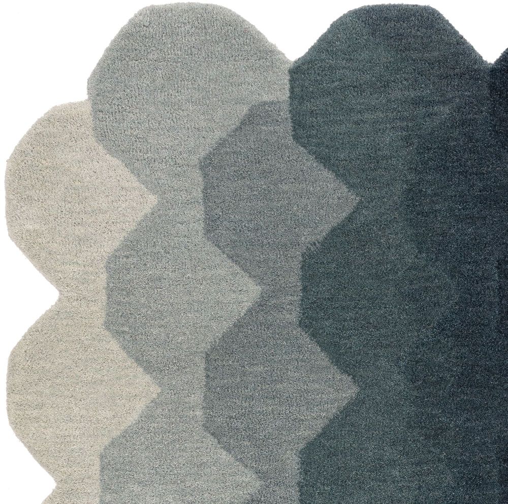 Contemporary Design Hive Runner Rug - Teal