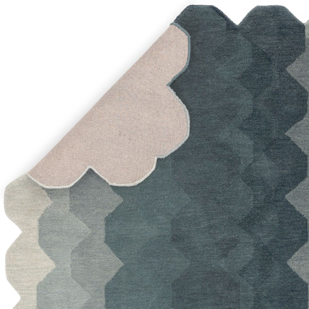 Contemporary Design Hive Runner Rug - Teal