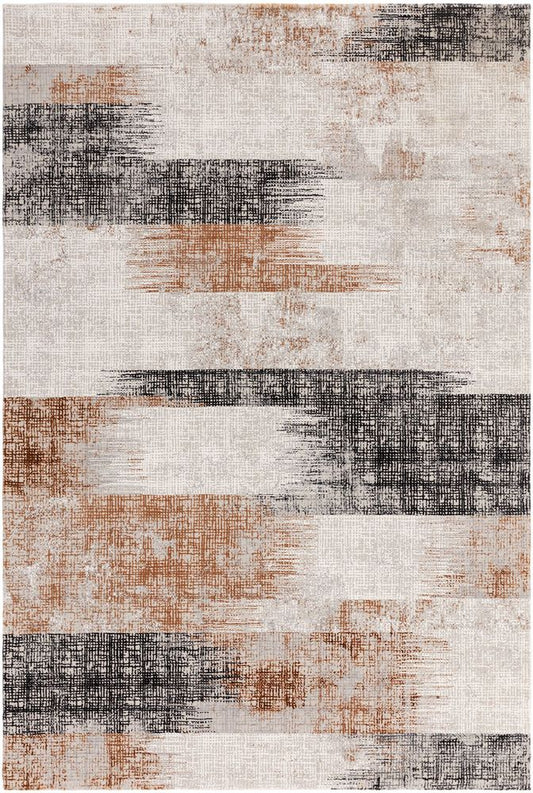 Asiatic London Easy Living Kuza Rug - Lines Terracotta