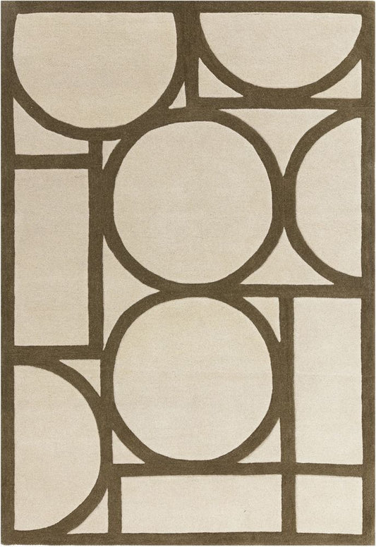 Asiatic London Contemporary Design Metro Rug - Khaki