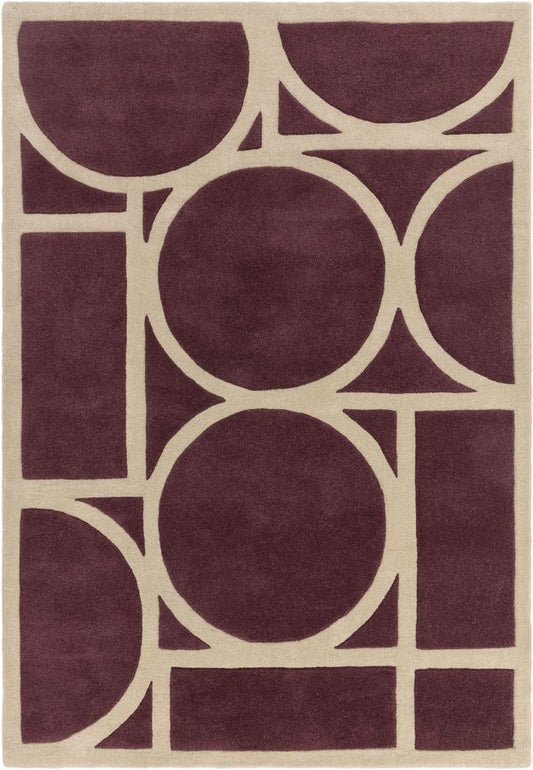 Asiatic London Contemporary Design Metro Rug - Plum