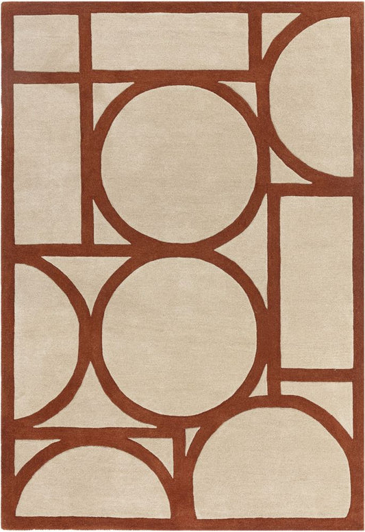 Asiatic London Contemporary Design Metro Rug - Rust