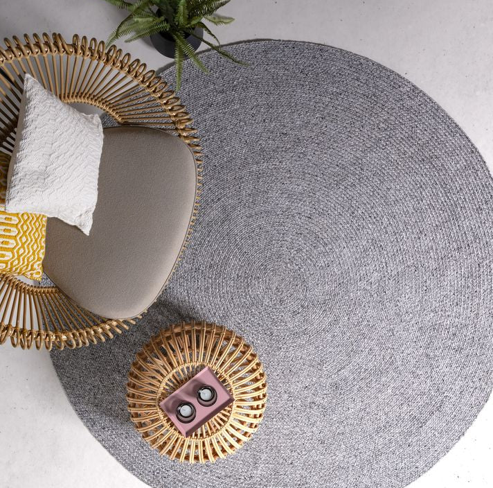 Asiatic London Natural Weaves Nico Outdoor Round Rug - Grey