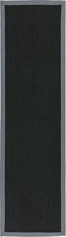 Asiatic London Natural Weaves Sisal Runner Rug - Black &amp; Grey