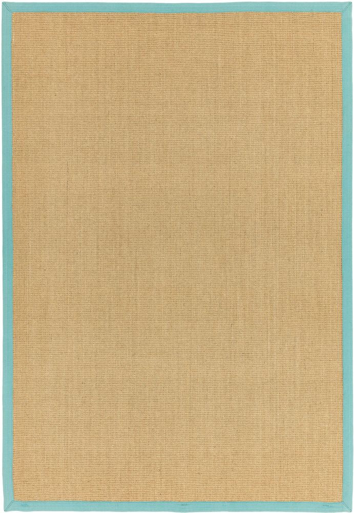 Asiatic London Natural Weaves Sisal Rug - Linen &amp; Aqua