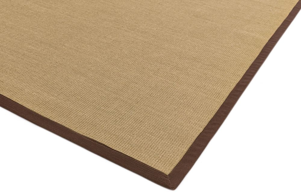 Asiatic London Natural Weaves Sisal Rug - Linen &amp; Chocolate