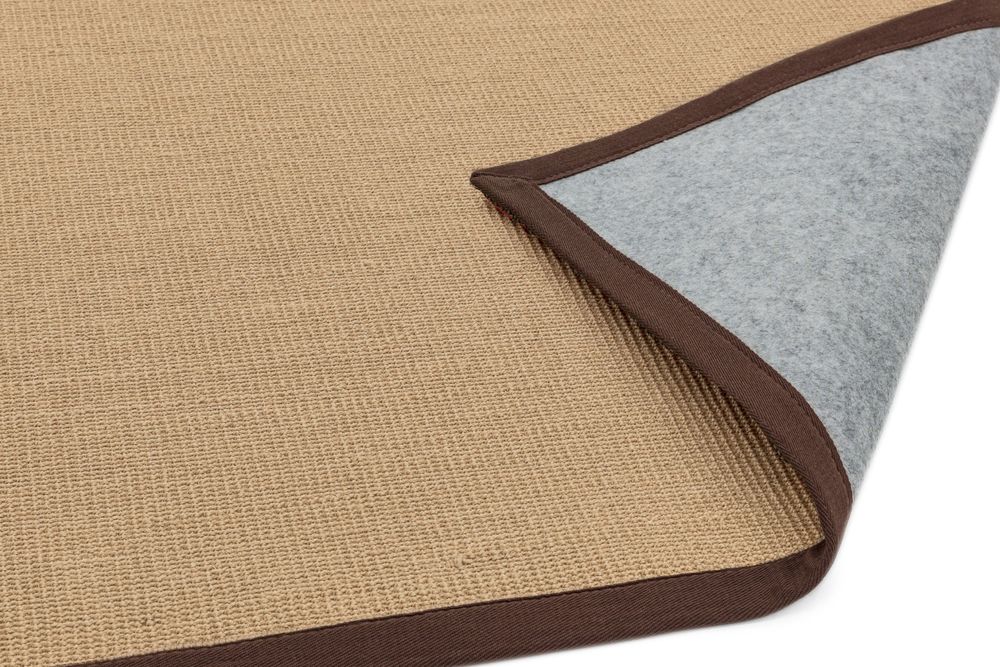 Asiatic London Natural Weaves Sisal Rug - Linen &amp; Chocolate