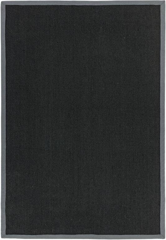 Asiatic London Natural Weaves Sisal Rug - Black &amp; Grey