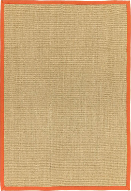 Asiatic London Natural Weaves Sisal Rug - Linen &amp; Orange