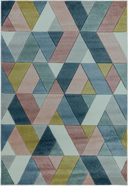 Asiatic London Easy Living Sketch Rug - SK02 Rhombus Multicolour