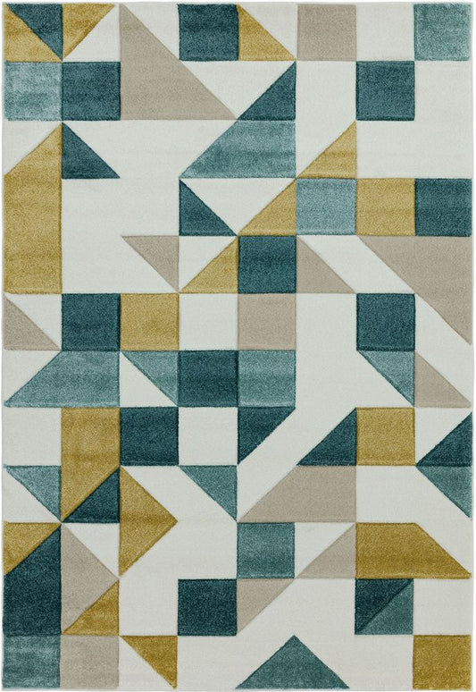 Asiatic London Easy Living Sketch Rug - SK03 Shapes Green