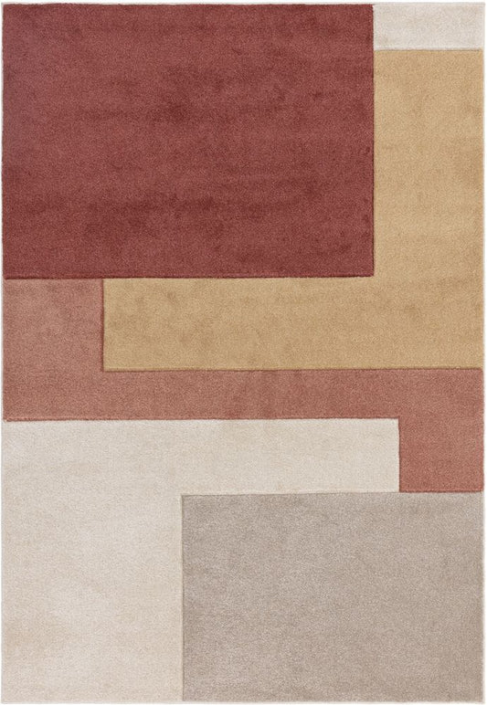 Asiatic London Easy Living Sketch Rug - SK11 Blocks Earth