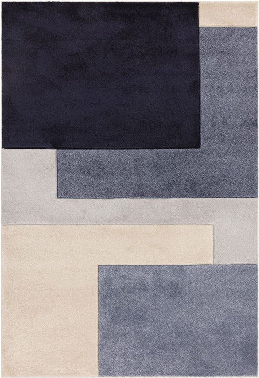 Asiatic London Easy Living Sketch Rug - SK13 Blocks Blue