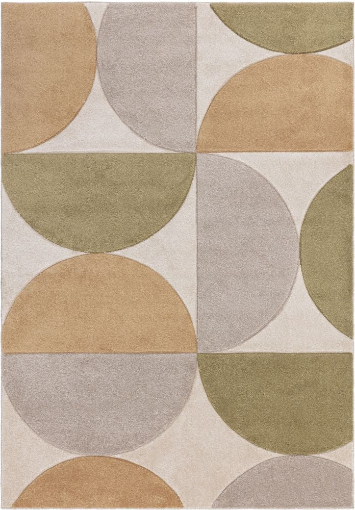 Asiatic London Easy Living Sketch Rug - SK15 Curve Ochre