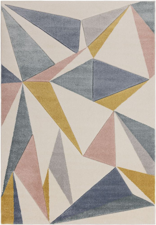 Asiatic London Easy Living Sketch Rug - SK20 Kaleidoscope Pastel