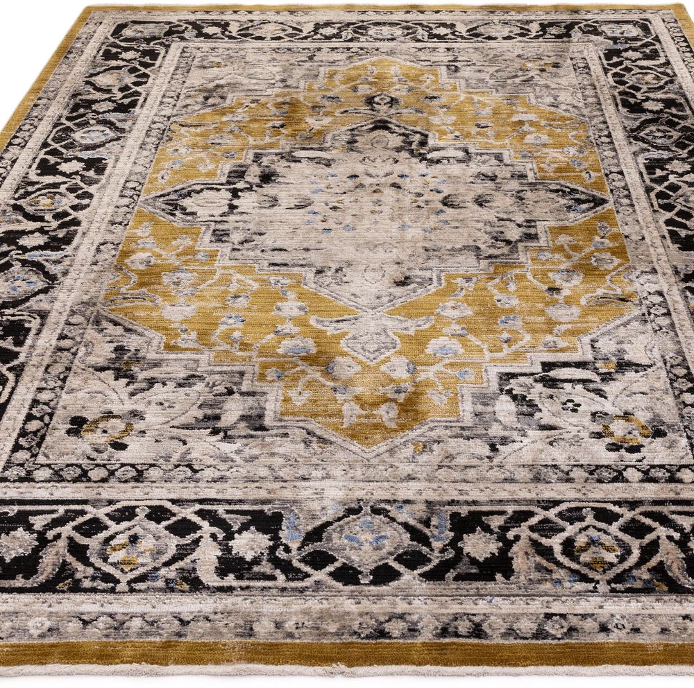 Asiatic London Classic Heritage Sovereign Rug - Gold Medallion