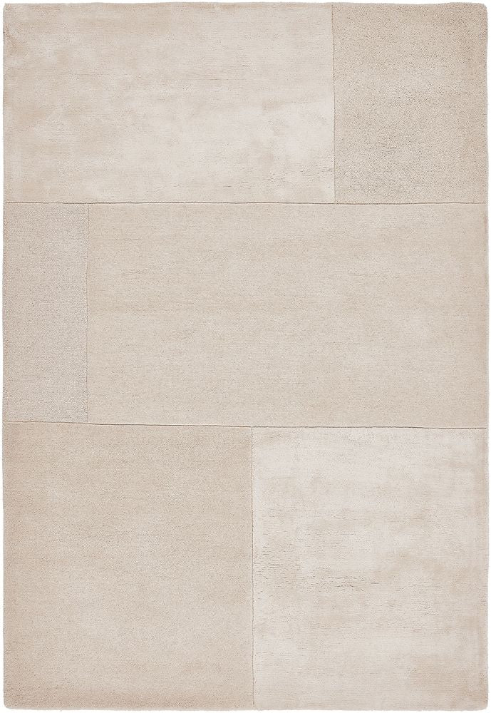 Asiatic London Contemporary Plain Tate Tonal Textures Rug - Ivory