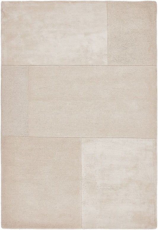 Asiatic London Contemporary Plain Tate Tonal Textures Rug - Ivory