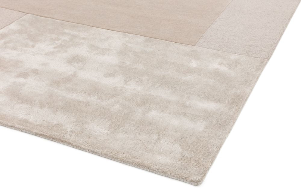 Asiatic London Contemporary Plain Tate Tonal Textures Rug - Ivory