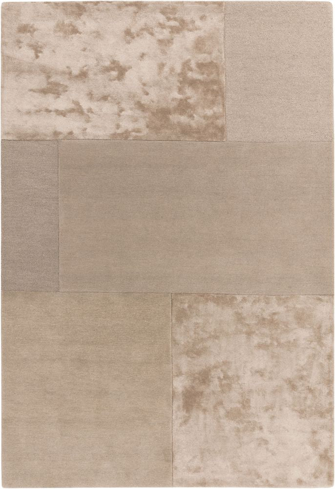 Asiatic London Contemporary Plain Tate Tonal Textures Rug - Sand