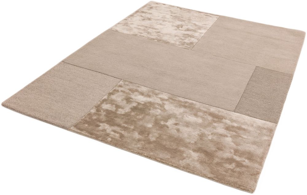 Asiatic London Contemporary Plain Tate Tonal Textures Rug - Sand