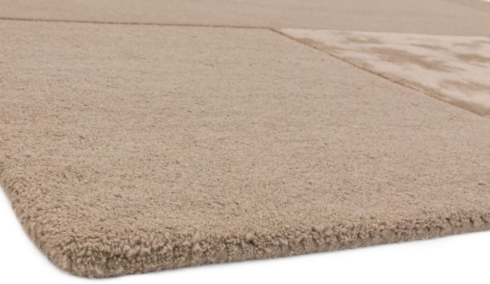 Asiatic London Contemporary Plain Tate Tonal Textures Rug - Sand