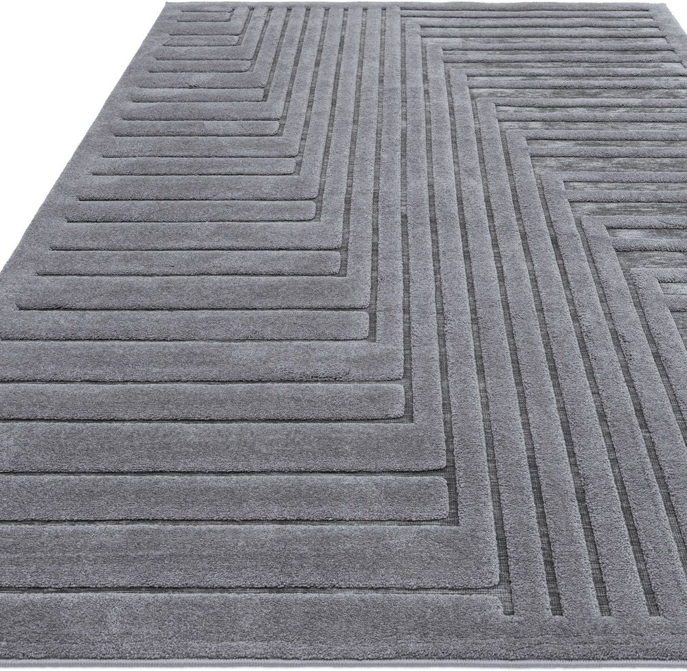 Asiatic London Easy Living Valley Rug - Charcoal Connection