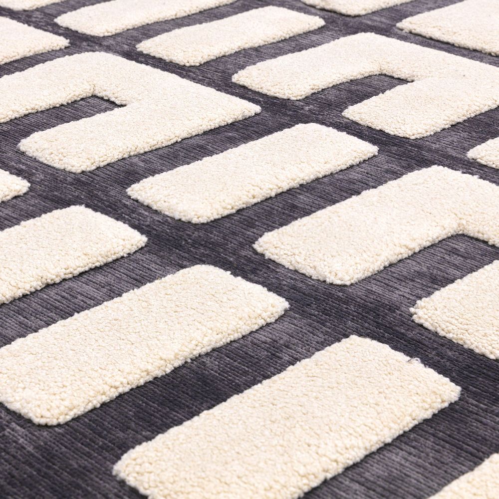 Asiatic London Easy Living Valley Rug - Charcoal &amp; Ivory Junction