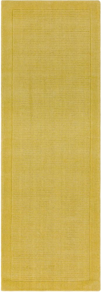 Asiatic London Contemporary Plain York Runner Rug - Yellow