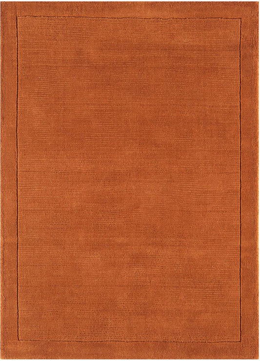 Asiatic London Contemporary Plain York Rug - Terracotta