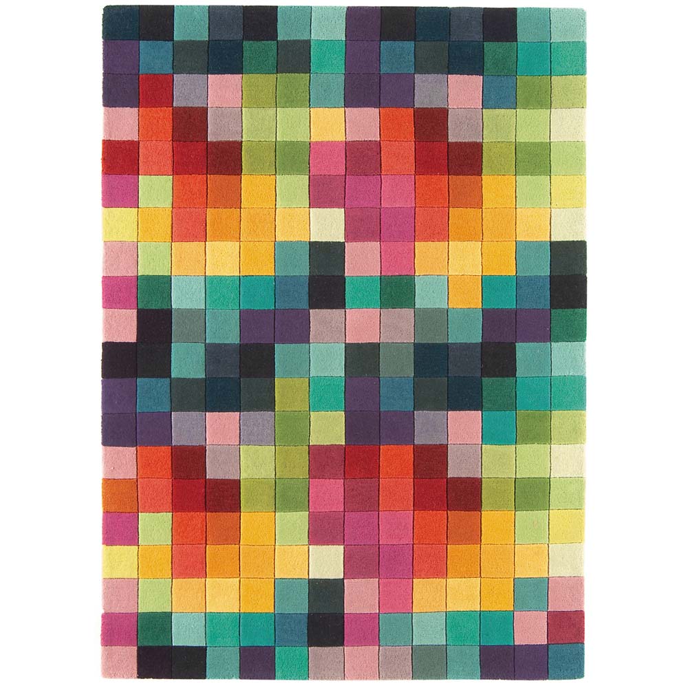 Asiatic London Funk Boxes Rug - Multi - 140cm x 200cm