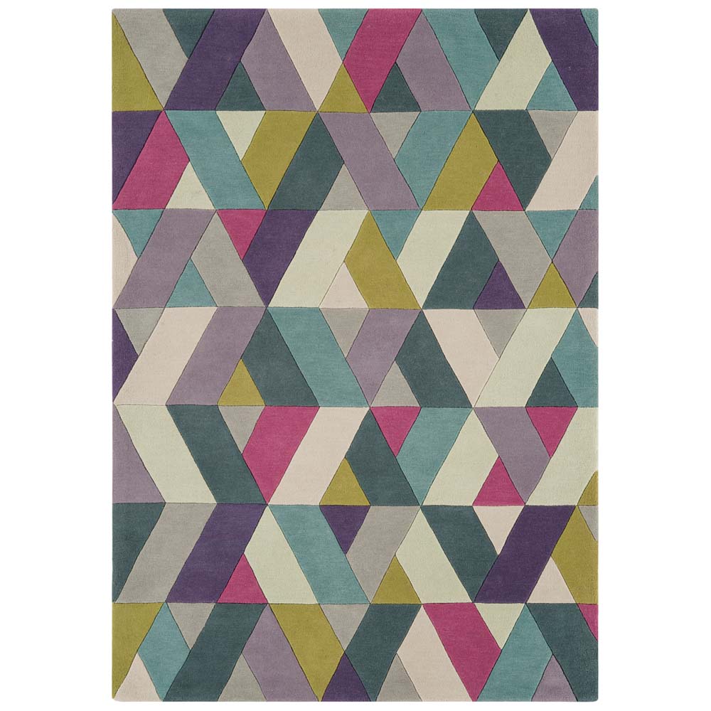 Asiatic London Funk Chevron Rug - Blue Green