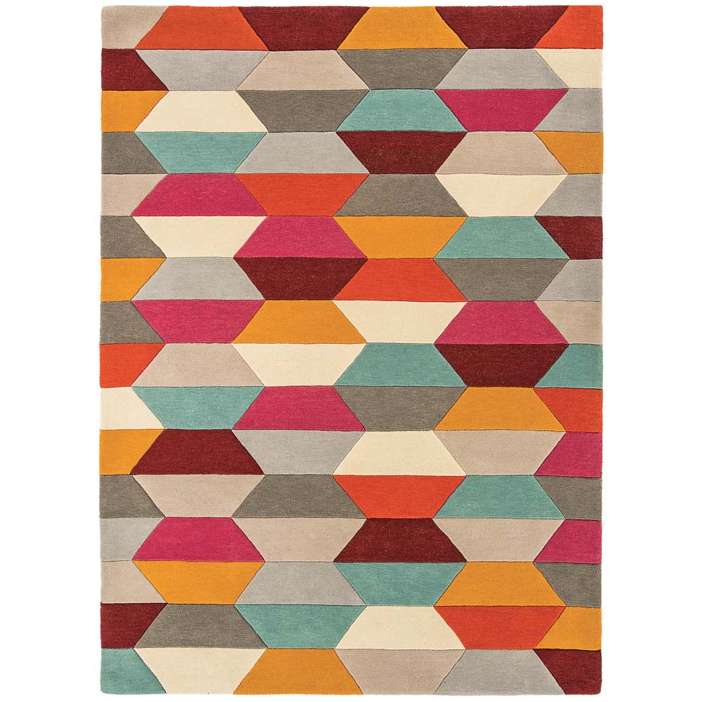 Asiatic London Funk Honeycomb Rug - Bright