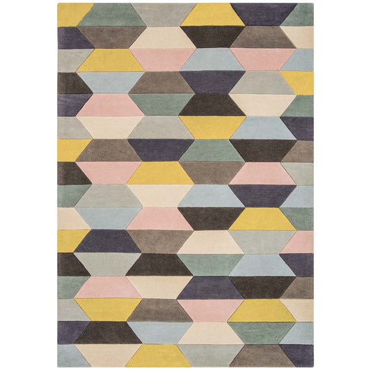 Asiatic London Funk Honeycomb Rug - Pastel