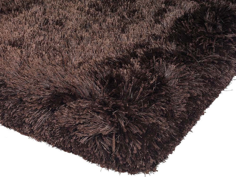 Asiatic London Plush Shaggy Rug - Dark Chocolate