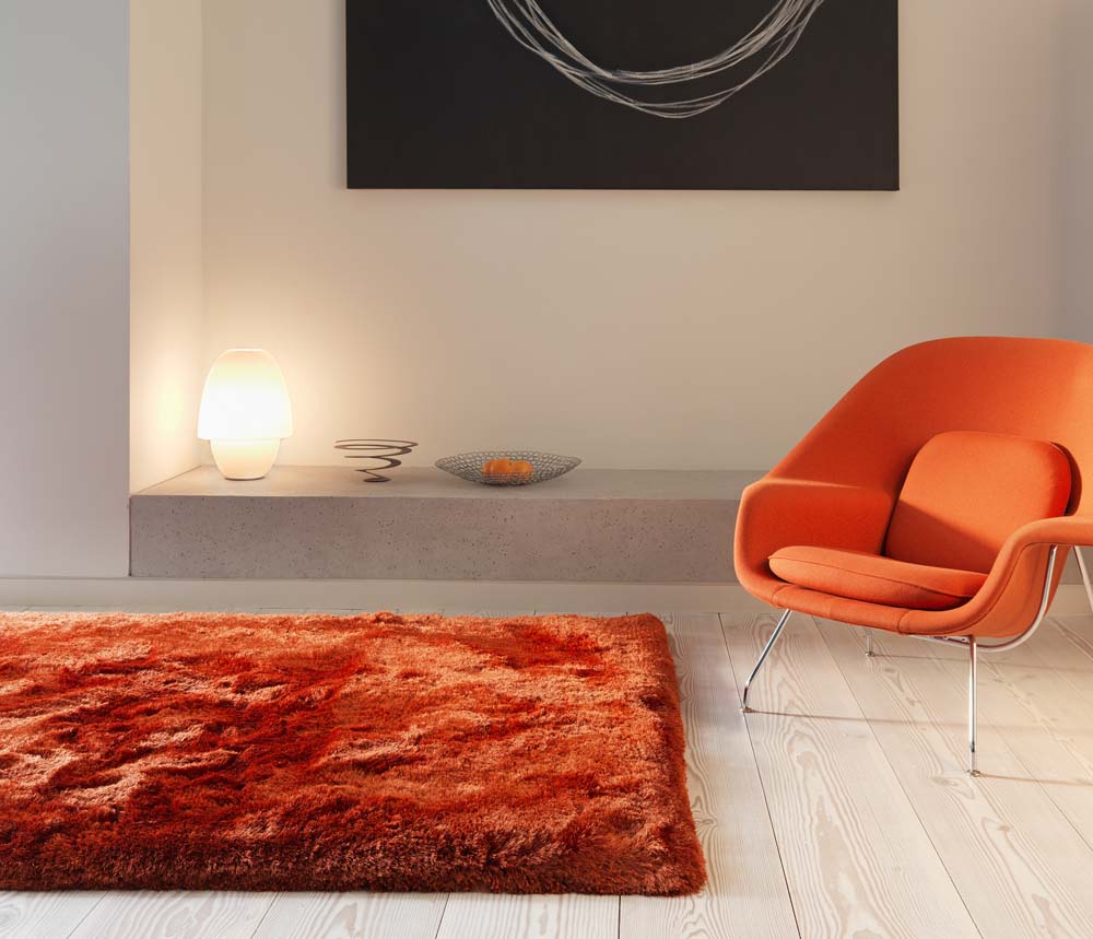 Asiatic London Plush Shaggy Rug - Rust