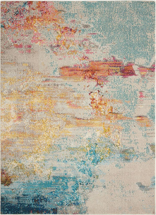 Nourison Celestial CES02 Rug - Sea Leaf