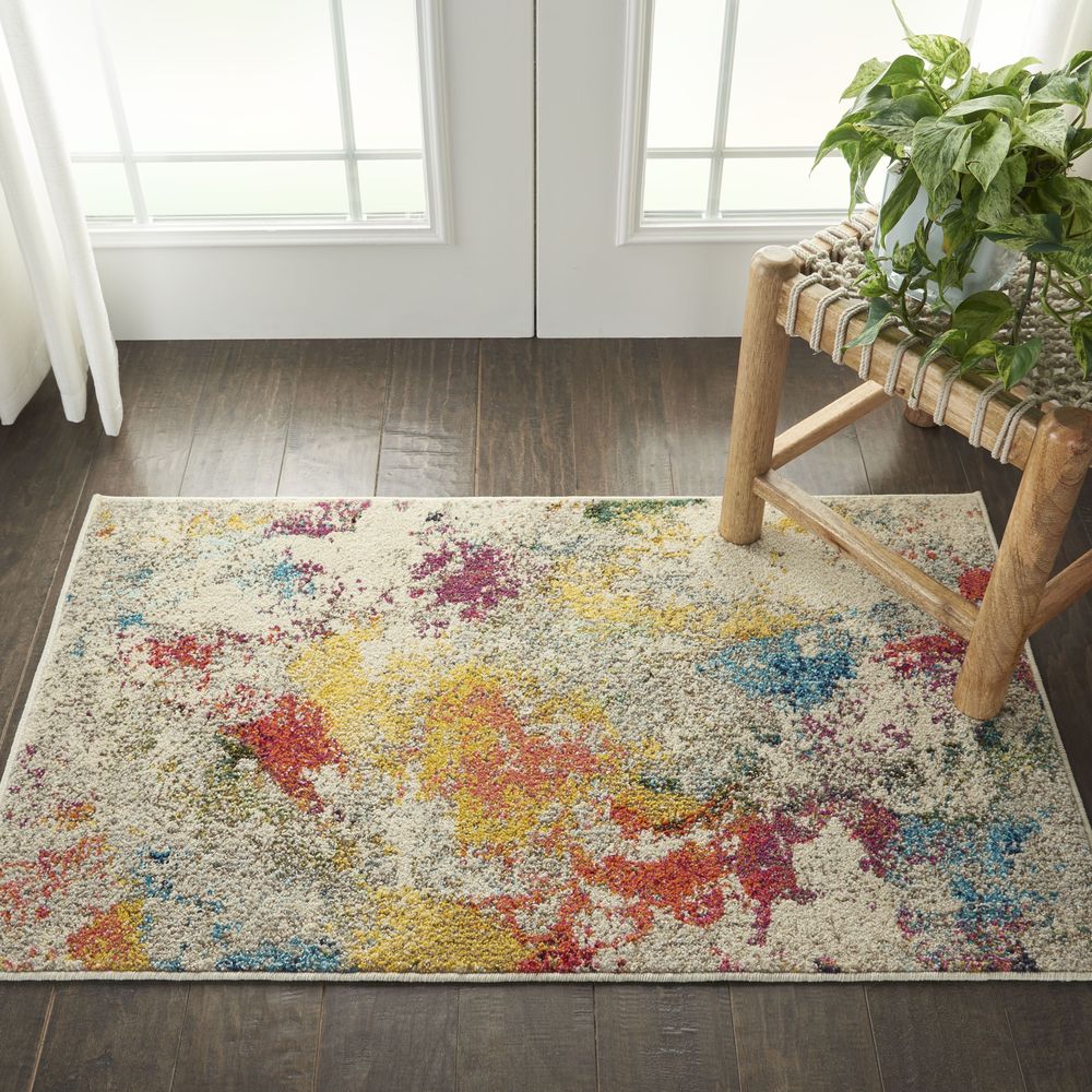 Nourison Celestial CES12 Rug - Ivory &amp; Multicolour