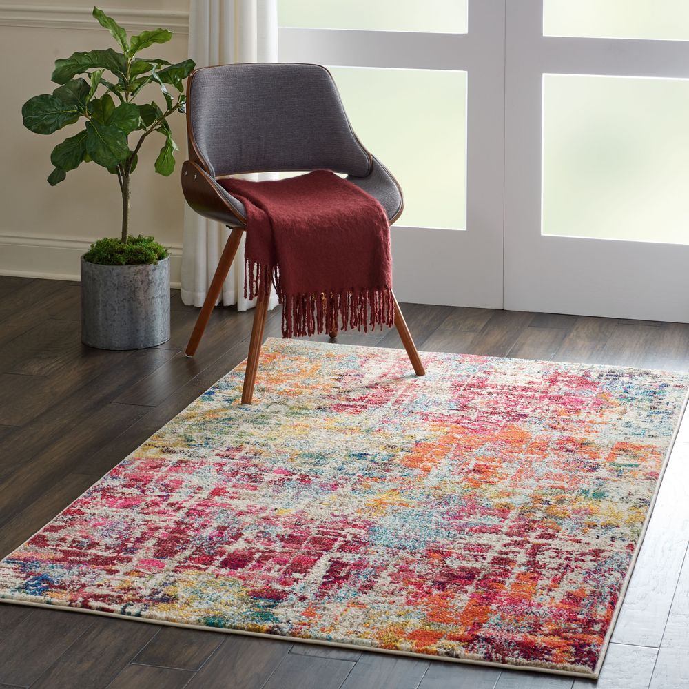 Nourison Celestial CES13 Rug - Pink &amp; Multicolour