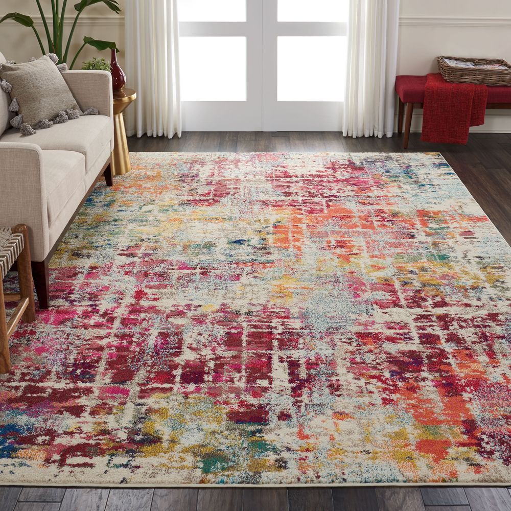 Nourison Celestial CES13 Rug - Pink &amp; Multicolour