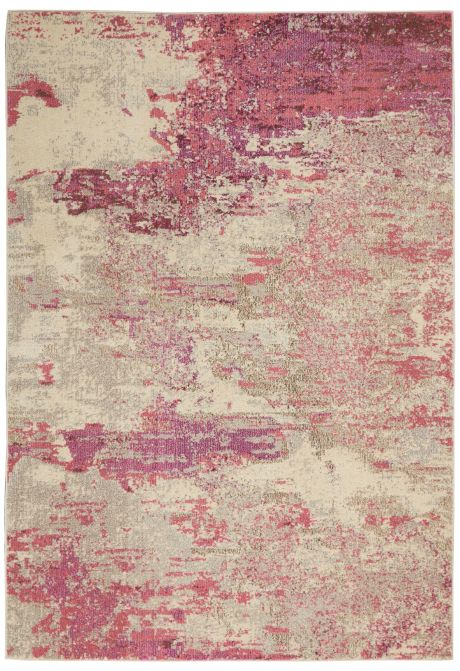 Nourison Celestial CES02 Rug - Ivory &amp; Pink