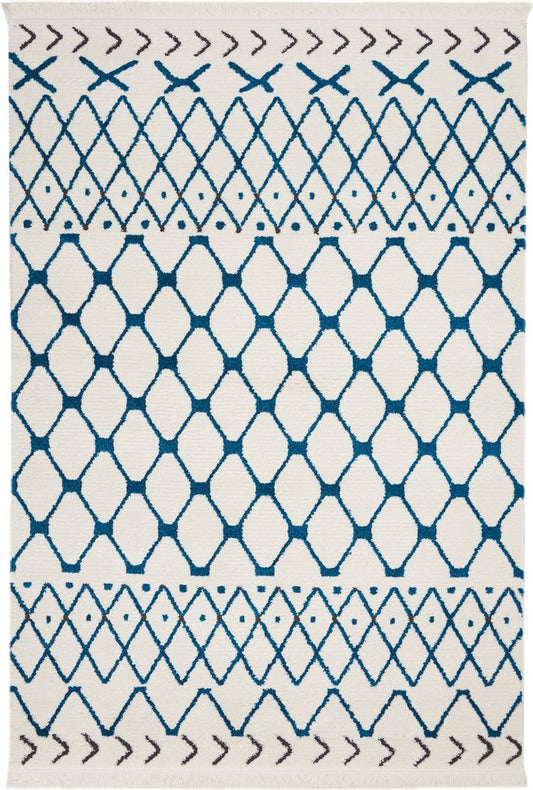 Nourison DWS05 Kamala DS500 Rug - White &amp; Blue