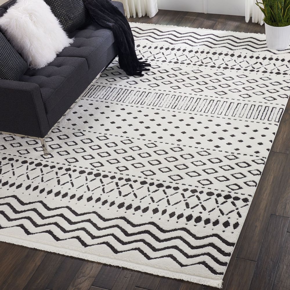 Nourison DWS05 Kamala DS501 Rug - White