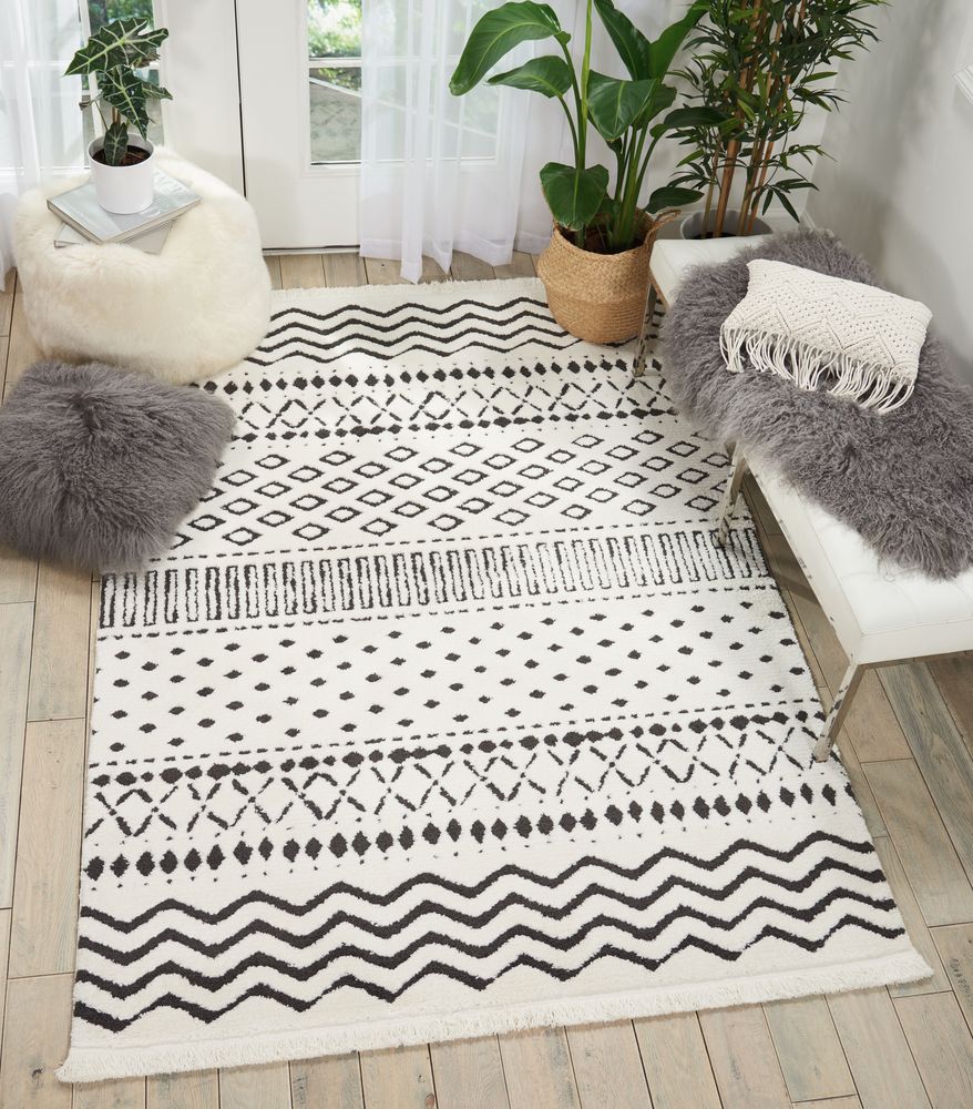 Nourison DWS05 Kamala DS501 Rug - White